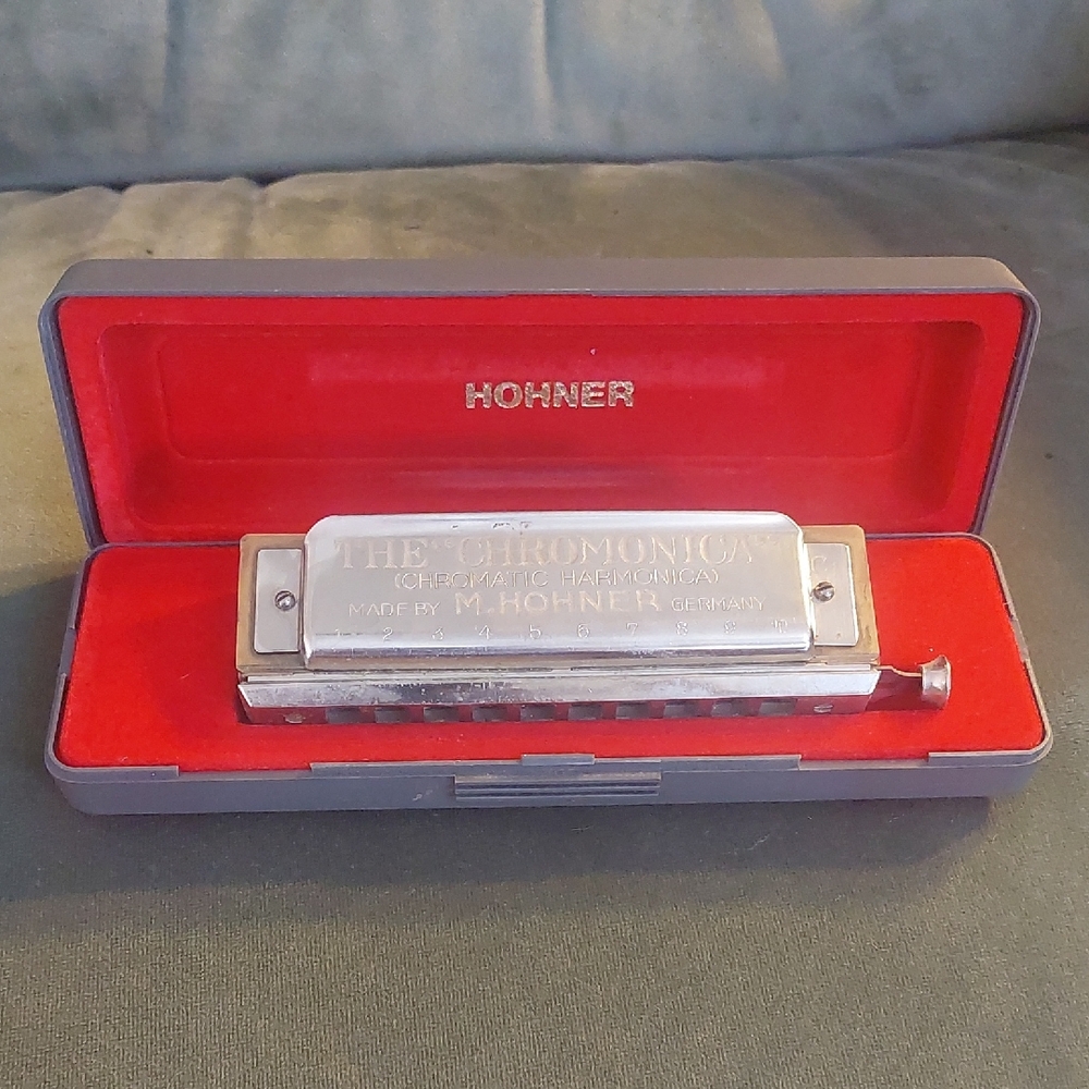 Vintage M. Hohner Chromonica 1927 Harmonica